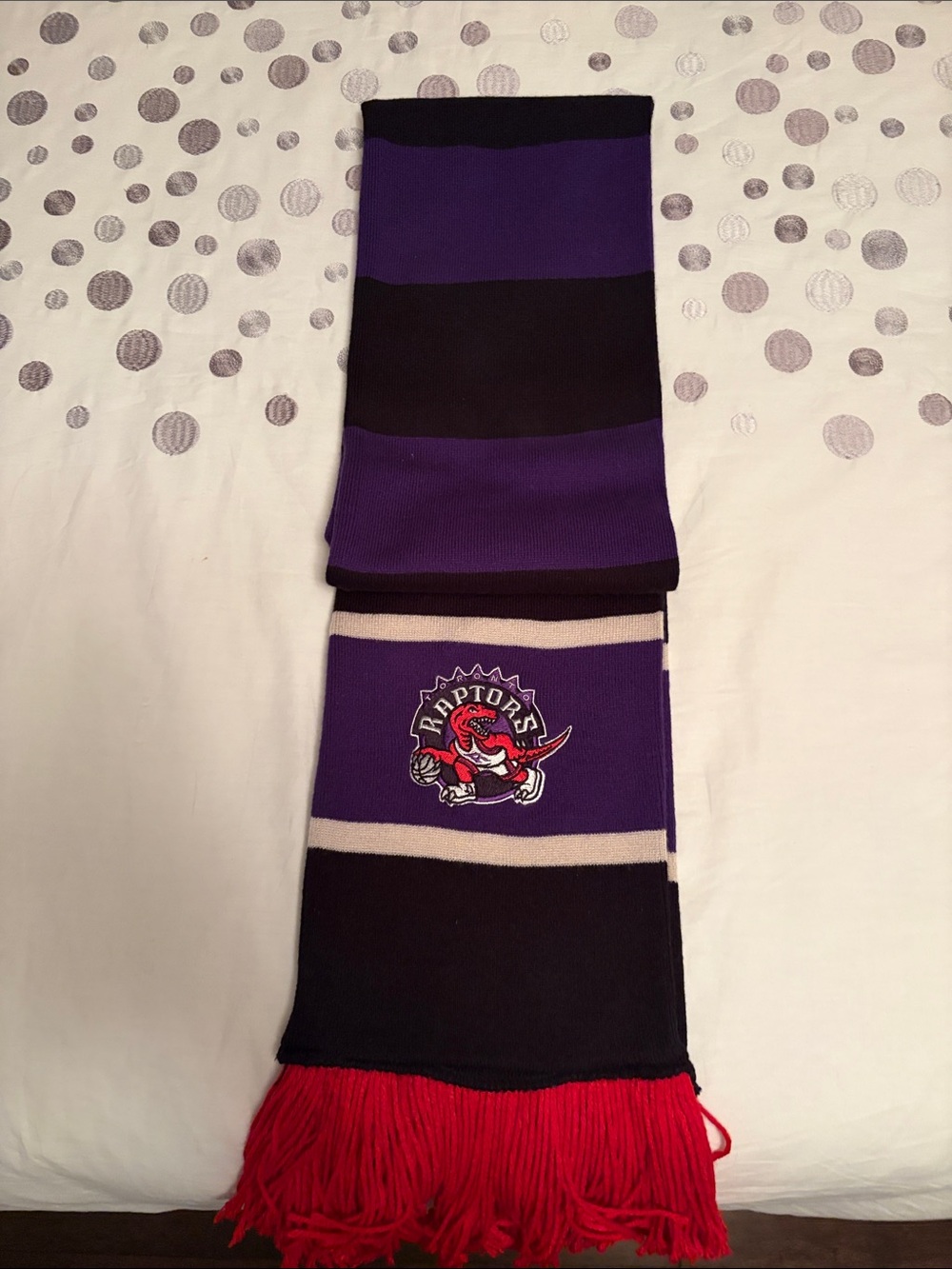Toronto Raptors Purple & Red Team Scarf
